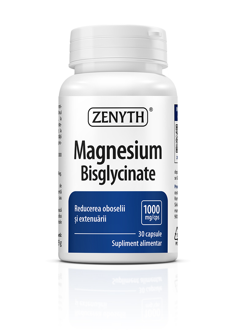 Magneziu Bisglicinat 1000 mg, 30 capsule Magneziu Bisglicinat 300mg · 30 capsule - imagine 1