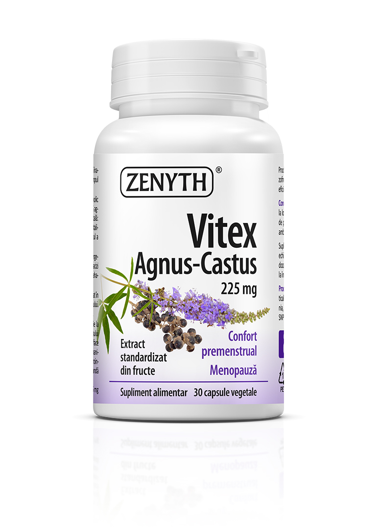 Vitex 225 mg, 30 capsule Vitex Agnus Castus 400mg · 30 capsule - imagine 1